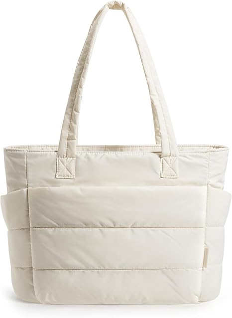 Leichte, voluminöse Tragetasche für Damen mit Fächern, Schultertasche/Handtasche für Reisen, Arbeit und Fitnessstudio | Leichtgewicht