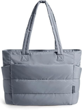 Damen-Shopper, leichte, gepolsterte Tasche mit Fächern – Schultertasche/Handtasche für Reisen, Arbeit und Fitnessstudio | Leichtgewicht