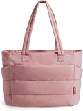 Damen-Shopper, leichte, gepolsterte Tasche mit Fächern – Schultertasche/Handtasche für Reisen, Arbeit und Fitnessstudio | Leichtgewicht